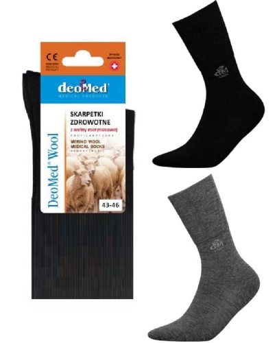 Przejdź do produktu Skarpety z Wełną Merino Beziciskowe i Cienkie DeoMed Wool
