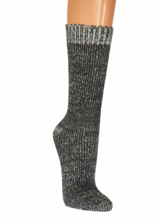 Skarpetki ALPAKA SOCKS 4 FUN Grube i Ciepłe Czarne