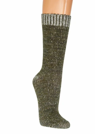 Skarpetki ALPAKA SOCKS 4 FUN Grube i Ciepłe Zielone