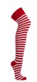 Zakolanówki Bawełniane Socks 4Fun Biało Czerwone