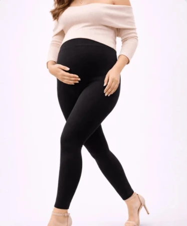 Legginsy Ciążowe Lores Premaman 90 DEN Wysoki Pas Kryjące