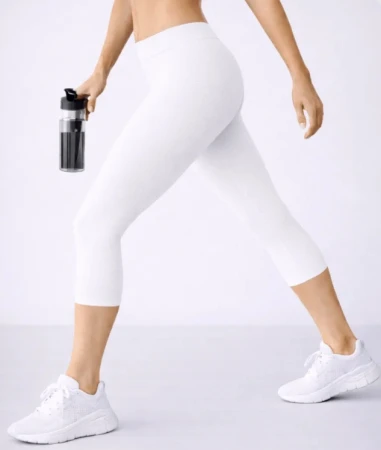 Legginsy Damskie Lores Capri Basic 2 Modne Kryjące 90 DEN Bianco.jpg