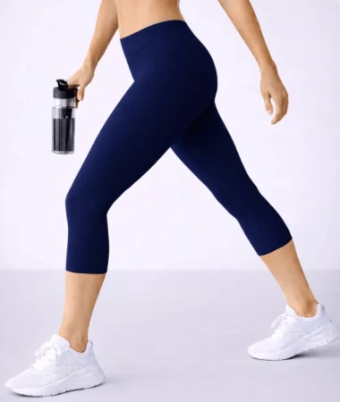 Legginsy Damskie Lores Capri Basic 2 Modne Kryjące 90 DEN Blu.jpg