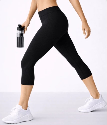 Legginsy Damskie Lores Capri Basic 2 Modne Kryjące 90 DEN Nero.jpg