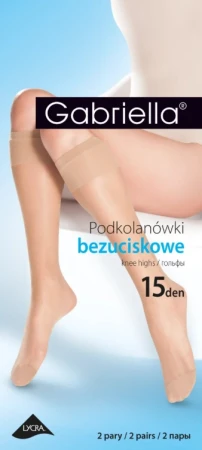 Podkolanówki Bezuciskowe 15 den Gabriella