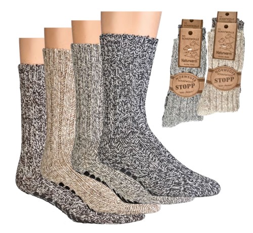 Przejdź do produktu Skarpetki Wełniane SOCKS 4 FUN Bardzo Ciepłe z ABS-em